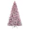 7.5ft. Pre-Lit Alexa Enabled Flocked Mountain Fir Artificial Christmas Tree, Multicolor LED Lights